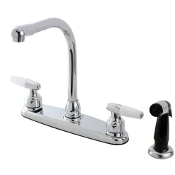 Kingston Brass FB751 8-Inch Centerset Kitchen Faucet in Polished Chrome