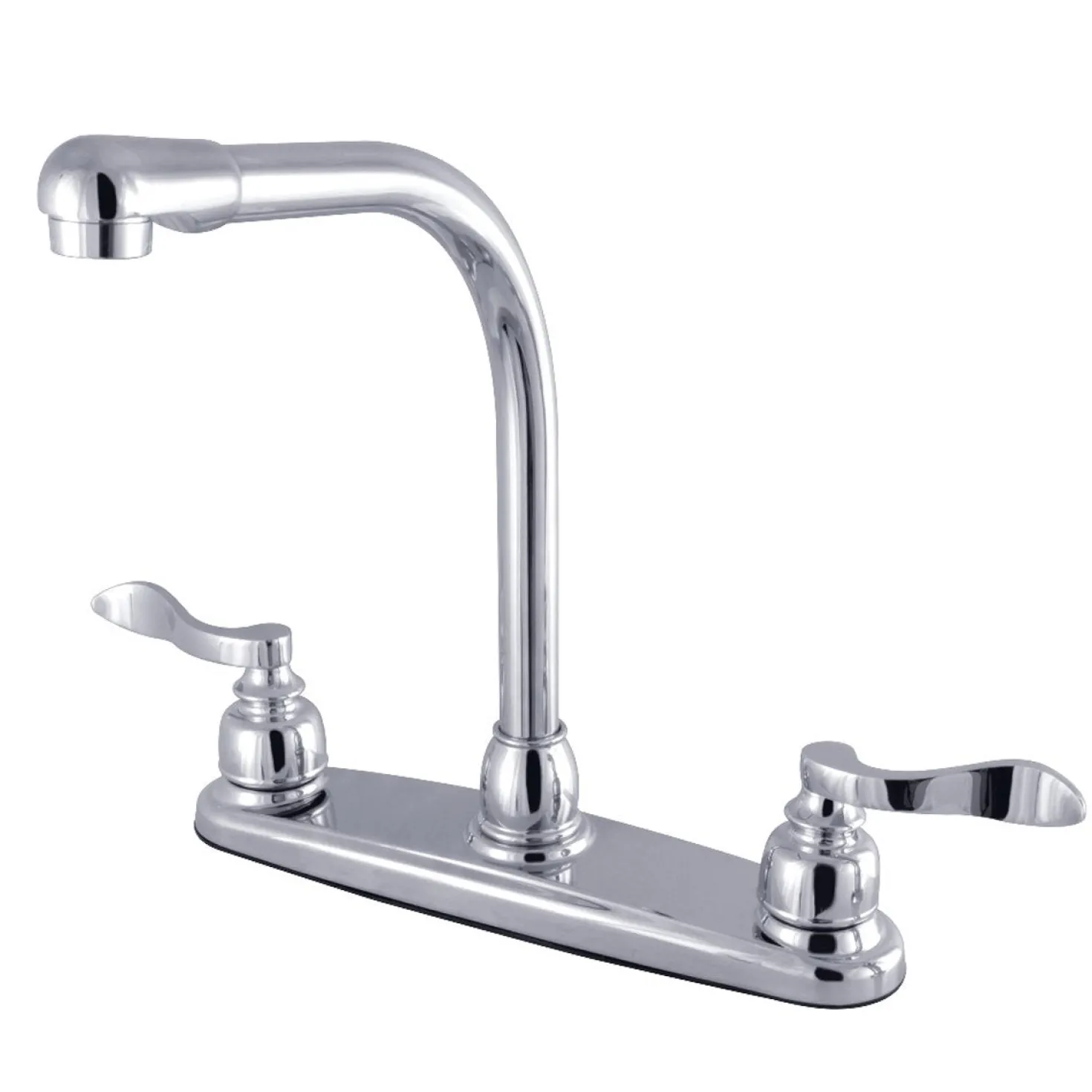 Kingston Brass FB751NFL 8-Inch Center High-Arch Kitchen Faucet in Polished Chrome