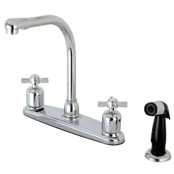 Kingston Brass FB751ZX Centerset Kitchen Faucet in Polished Chrome