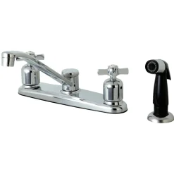 Kingston Brass FB112ZX Centerset Kitchen Faucet in Polished Chrome
