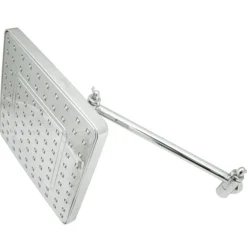 Kingston Brass Fortress 8" Square Shower Head with 10" Swivel Arm