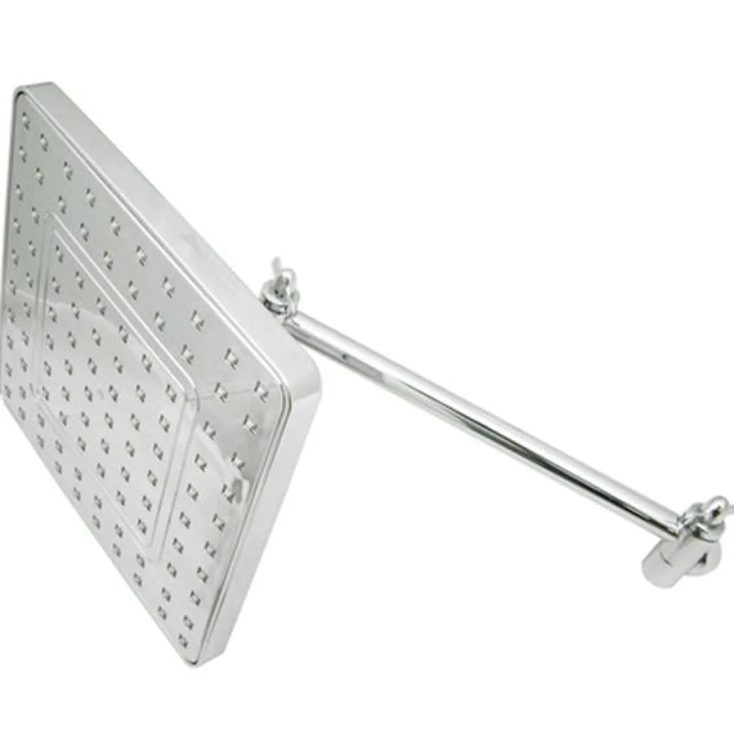 Kingston Brass Fortress 8" Square Shower Head with 10" Swivel Arm