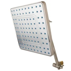 Kingston Brass Fortress 8" Square Shower Head with 10" Swivel Arm