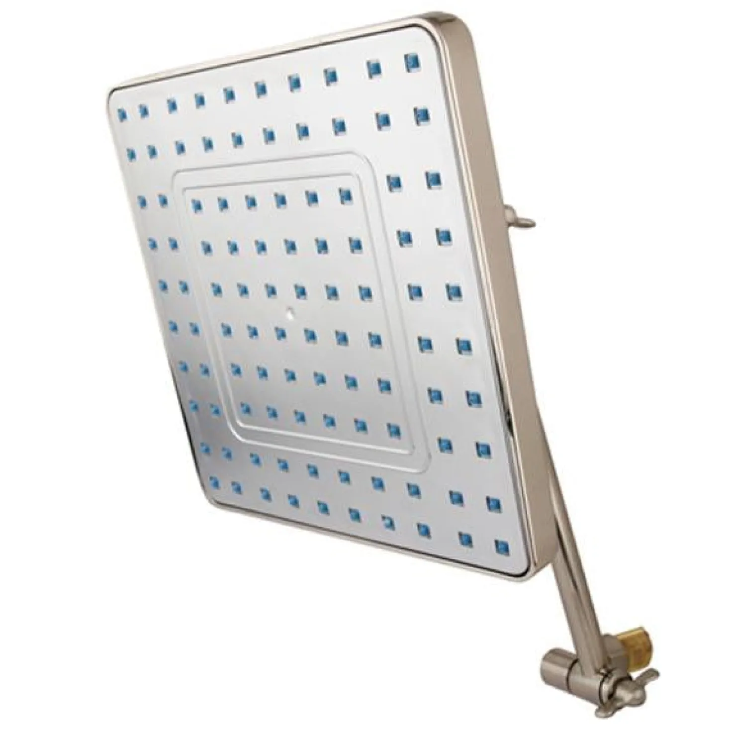 Kingston Brass Fortress 8" Square Shower Head with 10" Swivel Arm