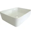Kingston Brass French China Vessel Bathroom Sink without Overflow Hole