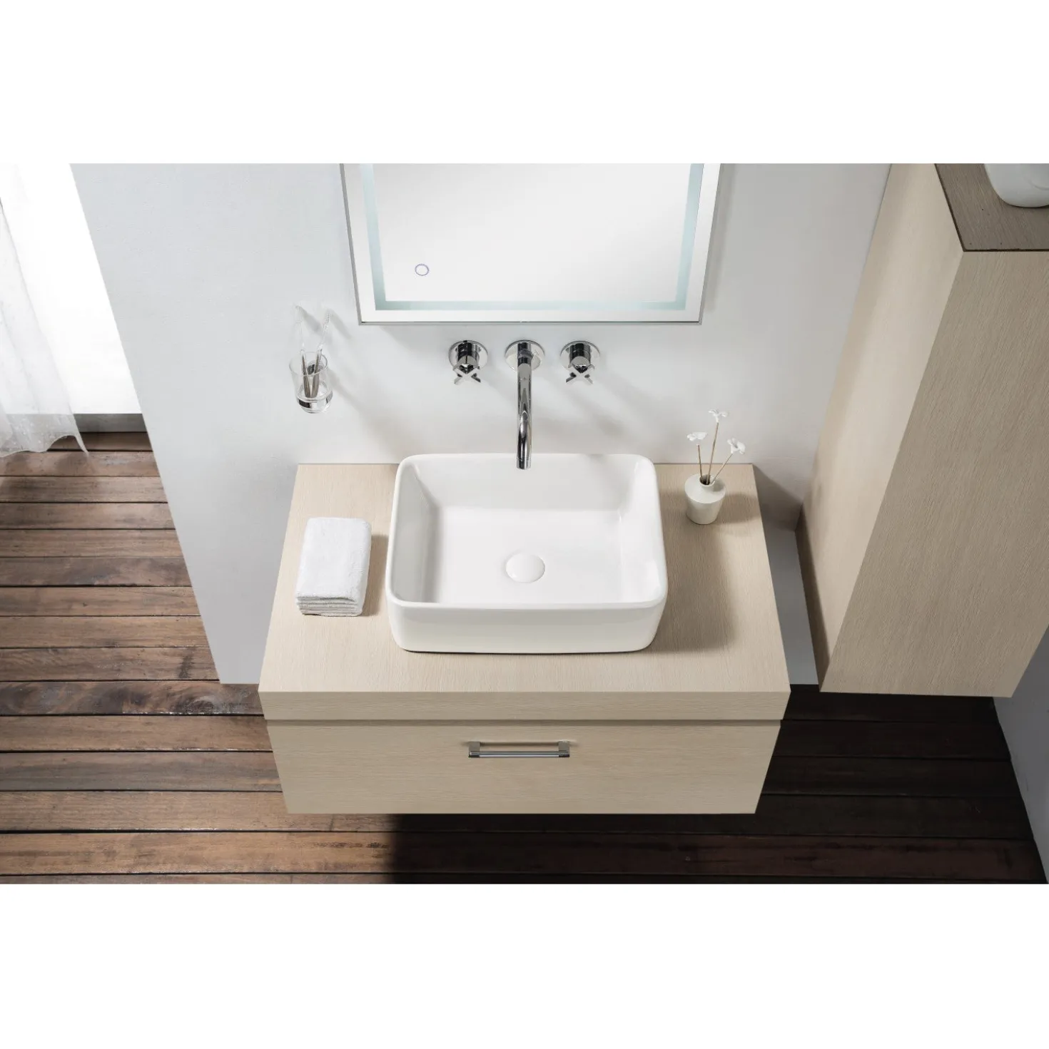 Kingston Brass French China Vessel Bathroom Sink without Overflow Hole