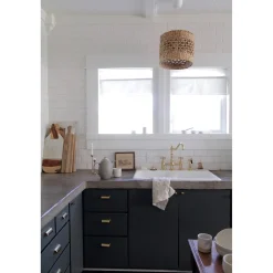 Kingston Brass French Country Kitchen Bridge Faucet with Brass Sprayer