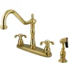 Kingston Brass French Country Double Handle 8" Centerset Kitchen Faucet