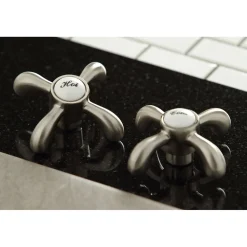 Kingston Brass French Country Widespread Kitchen Faucet