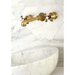 Kingston Brass French Country Wall Mount Bathroom Faucet
