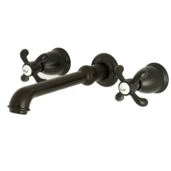 Kingston Brass French Country Wall Mount Bathroom Faucet