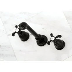 Kingston Brass French Country Wall Mount Bathroom Faucet
