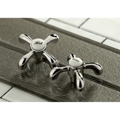 Kingston Brass French Country Wall Mount Bathroom Faucet