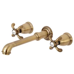 Kingston Brass French Country Wall Mount Bathroom Faucet