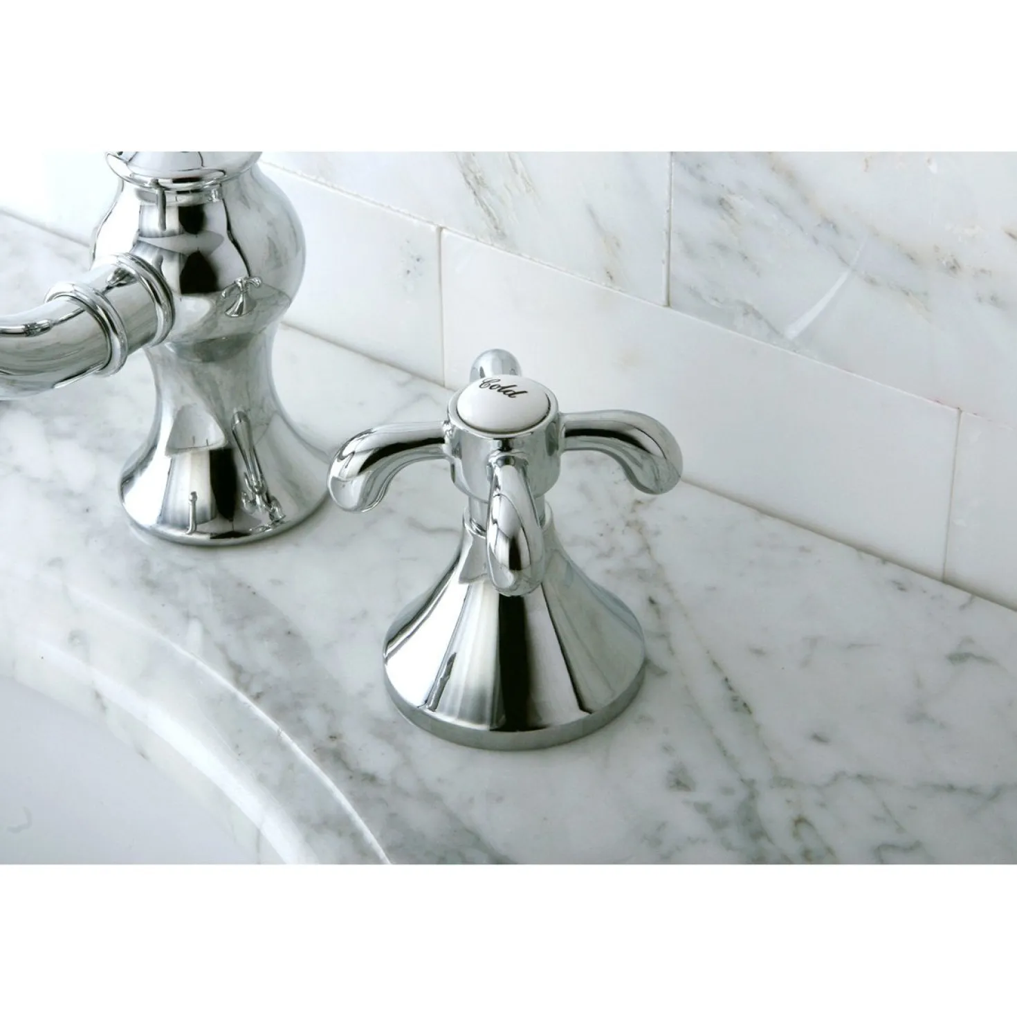 Kingston Brass French Country 8" Widespread Bathroom Faucet