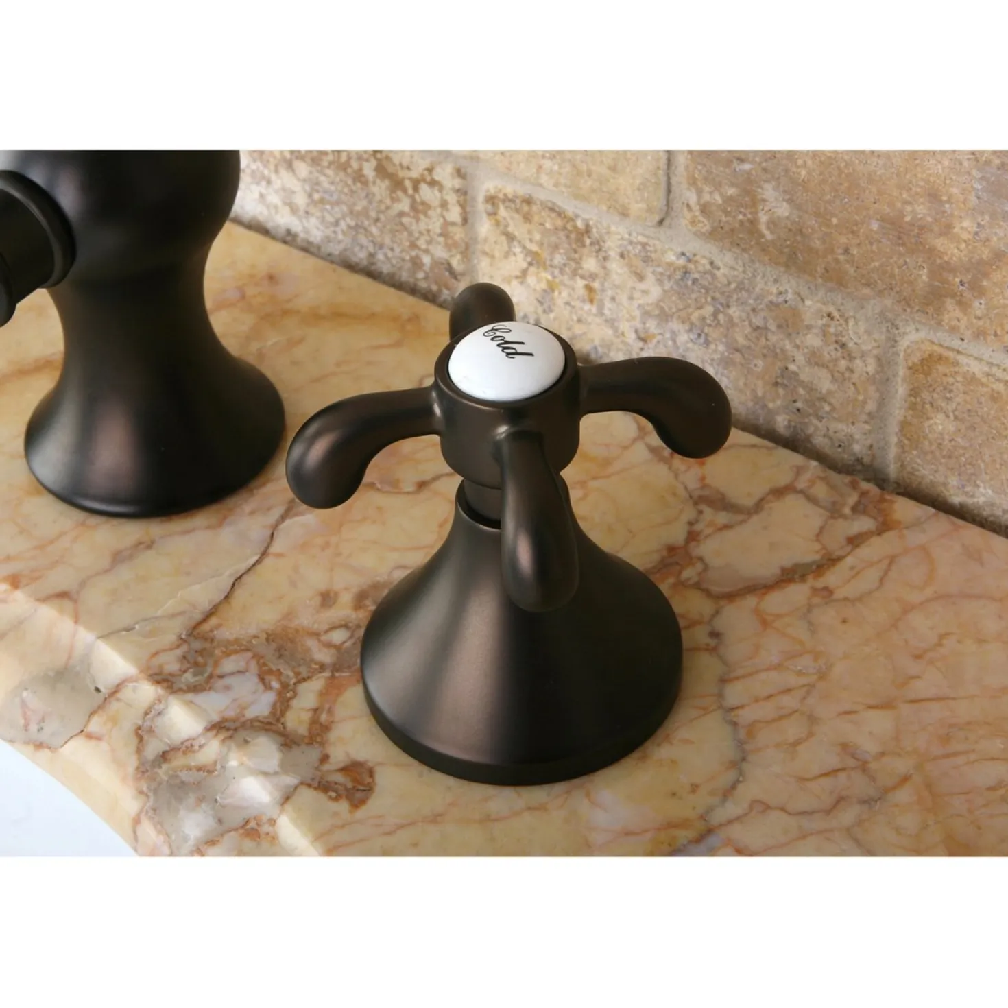 Kingston Brass French Country 8" Widespread Bathroom Faucet