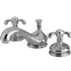 Kingston Brass French Country Two Handle 8" to 16" Widespread Lavatory Faucet with Brass Pop-up