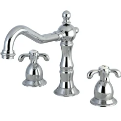 Kingston Brass French Country 3-Hole 8-Inch Widespread Bathroom Faucet