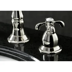 Kingston Brass French Country 3-Hole 8-Inch Widespread Bathroom Faucet