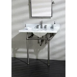 Kingston Brass French Country 3-Hole 8-Inch Widespread Bathroom Faucet
