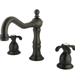 Kingston Brass French Country 3-Hole 8-Inch Widespread Bathroom Faucet
