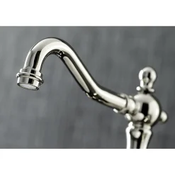 Kingston Brass French Country 3-Hole 8-Inch Widespread Bathroom Faucet