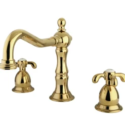 Kingston Brass French Country 3-Hole 8-Inch Widespread Bathroom Faucet