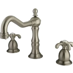 Kingston Brass French Country 3-Hole 8-Inch Widespread Bathroom Faucet
