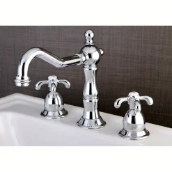 Kingston Brass French Country 3-Hole 8-Inch Widespread Bathroom Faucet
