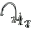 Kingston Brass French Country Roman Tub Filler with High Rise Spout