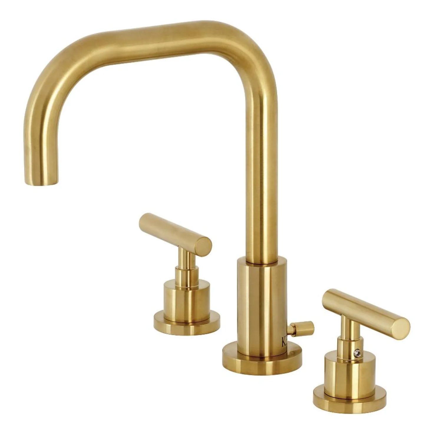 Kingston Brass FSC893XCML-P Manhattan Widespread Bathroom Faucet with Brass Pop-Up