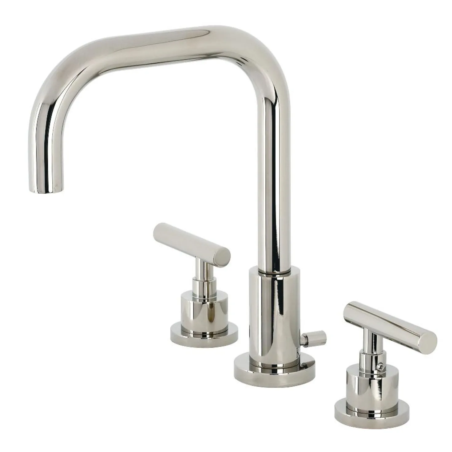 Kingston Brass FSC893XCML-P Manhattan Widespread Bathroom Faucet with Brass Pop-Up
