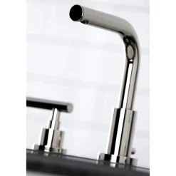 Kingston Brass FSC895XCML-P Manhattan Widespread Bathroom Faucet with Brass Pop-Up