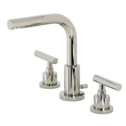 Kingston Brass FSC895XCML-P Manhattan Widespread Bathroom Faucet with Brass Pop-Up