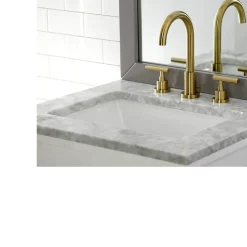 Kingston Brass FSC892XCML-P Manhattan Widespread Bathroom Faucet with Brass Pop-Up