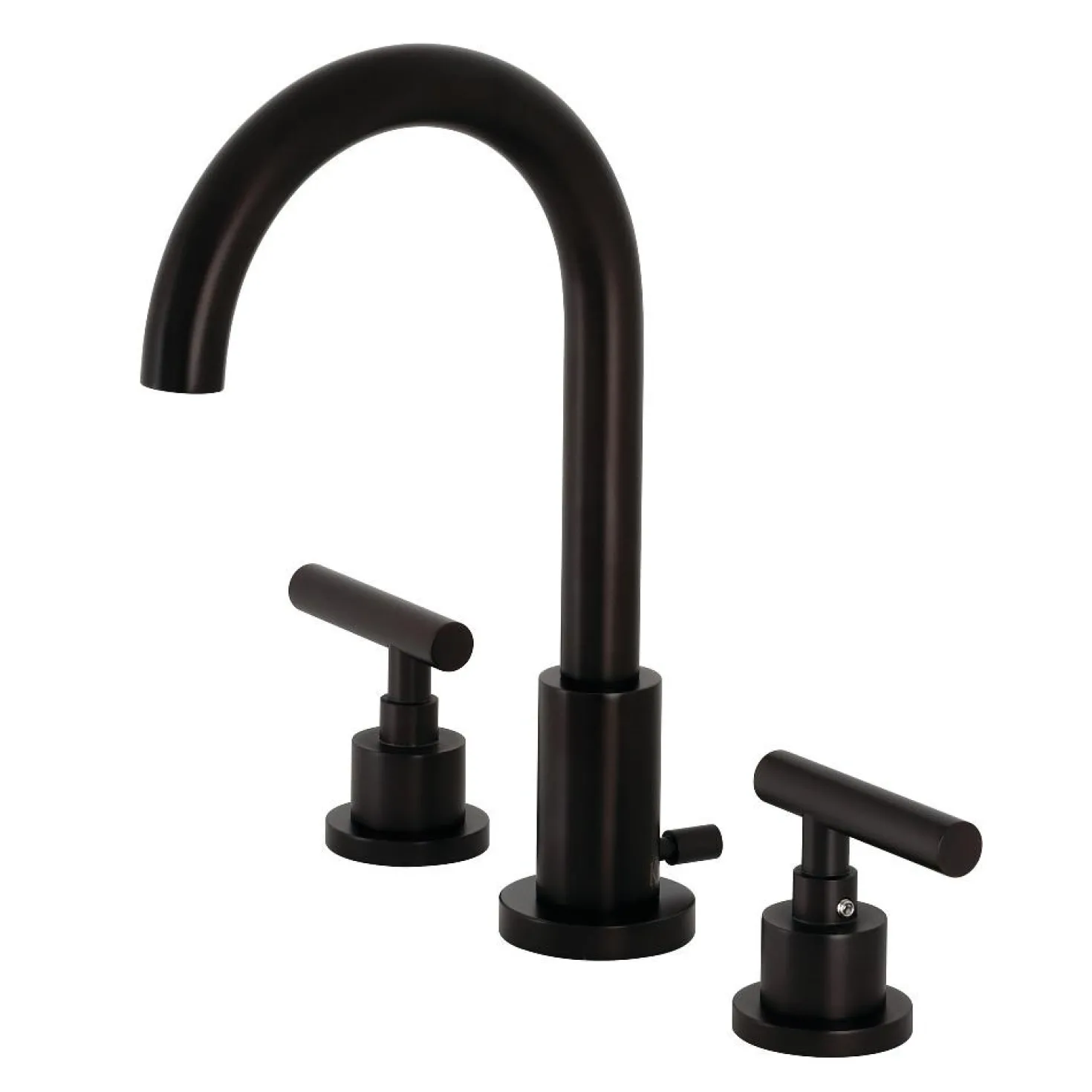 Kingston Brass FSC892XCML-P Manhattan Widespread Bathroom Faucet with Brass Pop-Up
