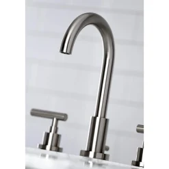 Kingston Brass FSC892XCML-P Manhattan Widespread Bathroom Faucet with Brass Pop-Up