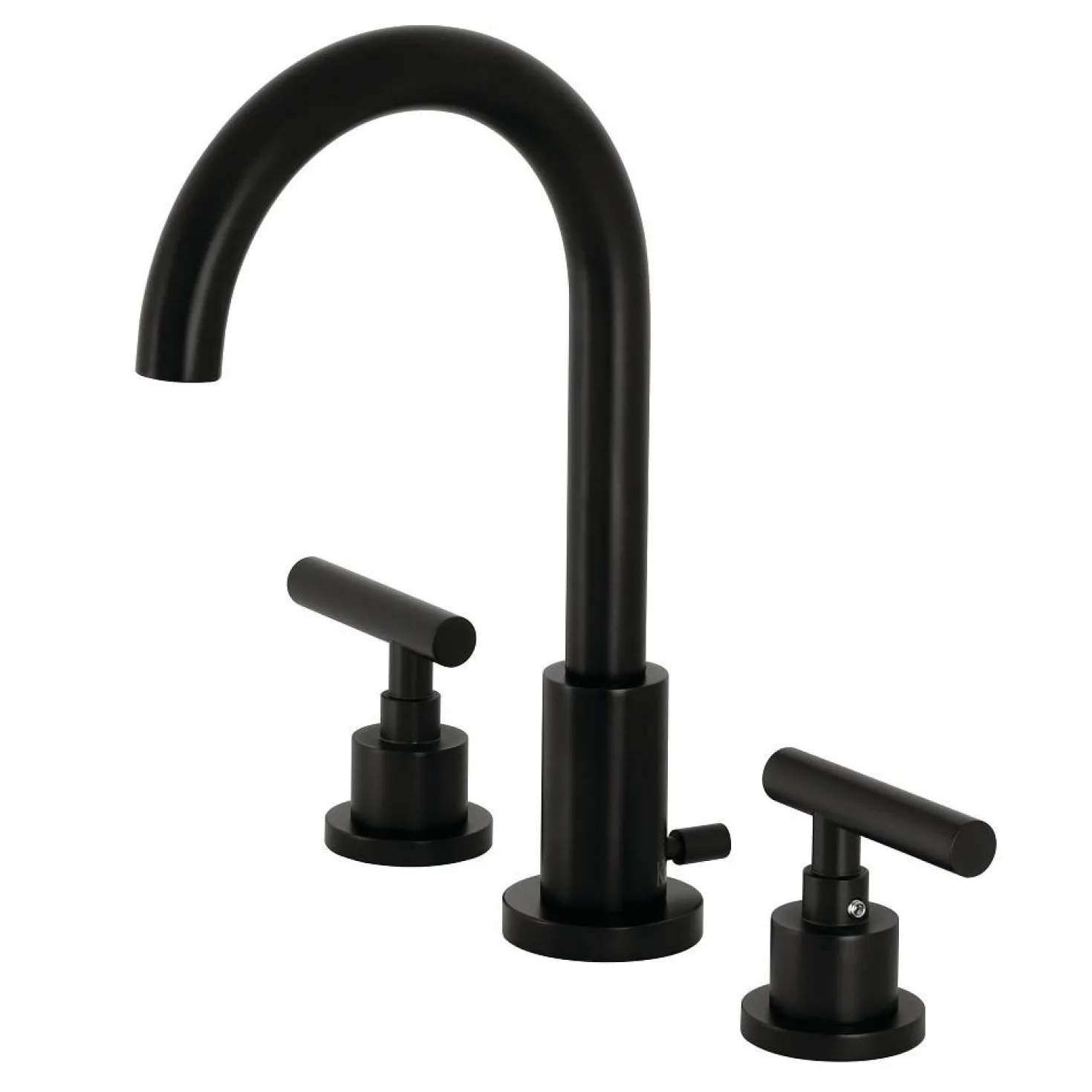 Kingston Brass FSC892XCML-P Manhattan Widespread Bathroom Faucet with Brass Pop-Up