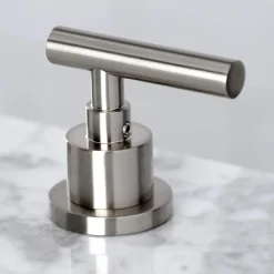 Kingston Brass FSC892XCML-P Manhattan Widespread Bathroom Faucet with Brass Pop-Up