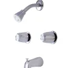 Kingston Brass Generic Two Handle Tub and Shower Faucet in Polished Chrome