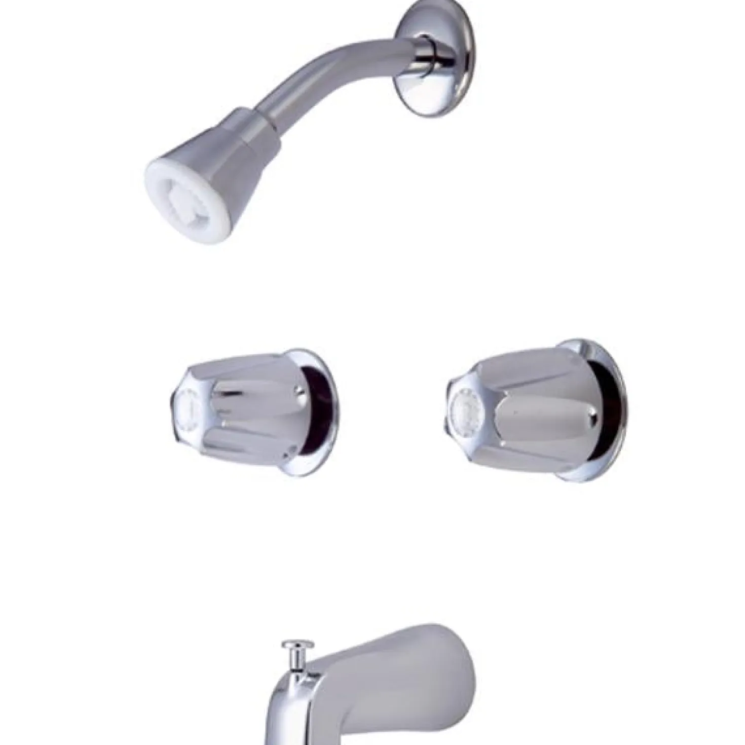 Kingston Brass Generic Two Handle Tub and Shower Faucet in Polished Chrome