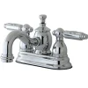 Kingston Brass Georgian 4" Centerset Lavatory Faucet with Metal Lever Handle and Heritage Spout