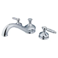 Kingston Brass Georgian Deck Mount 3-Hole Roman Tub Filler