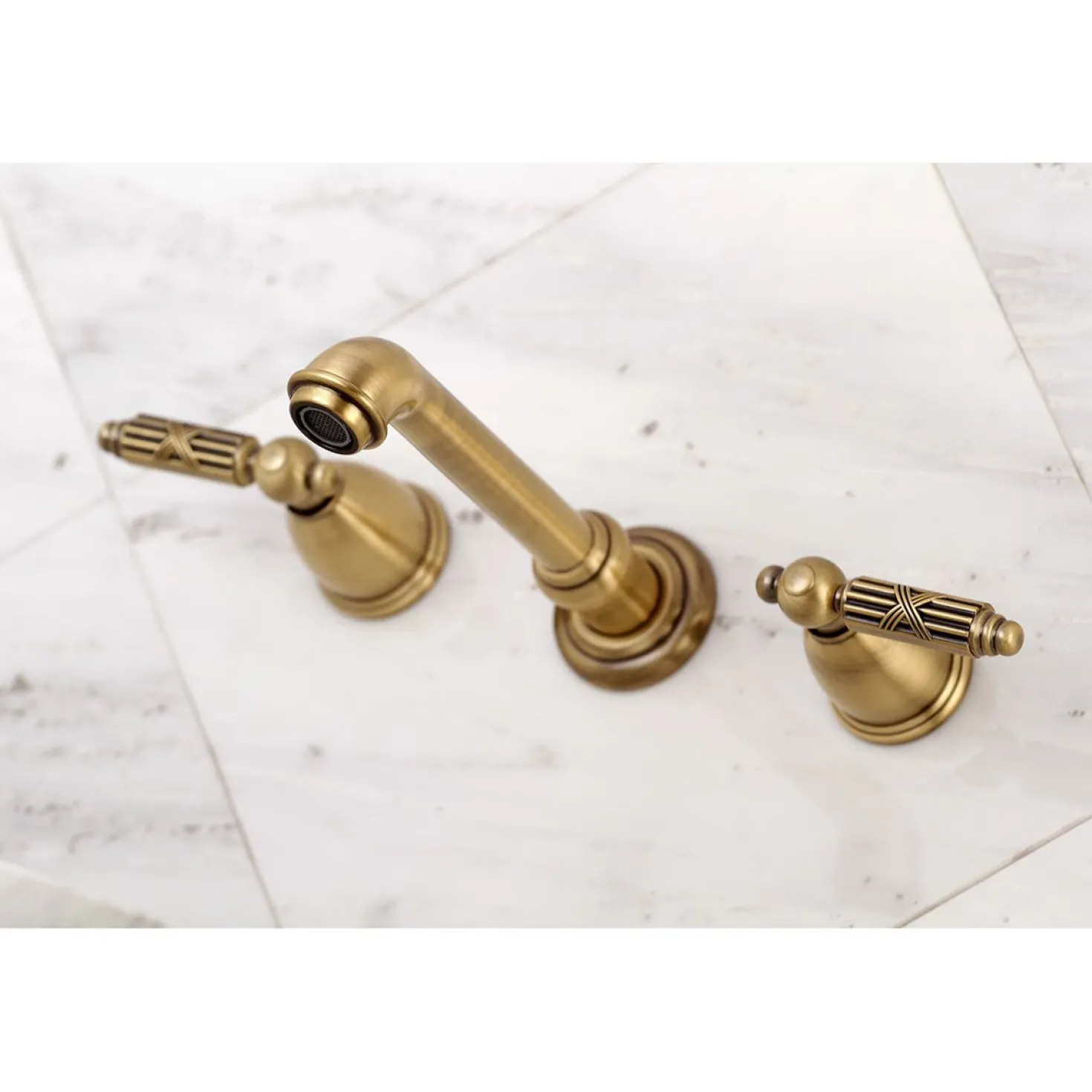 Kingston Brass Georgian 2-Handle Wall Mount Roman Tub Faucet
