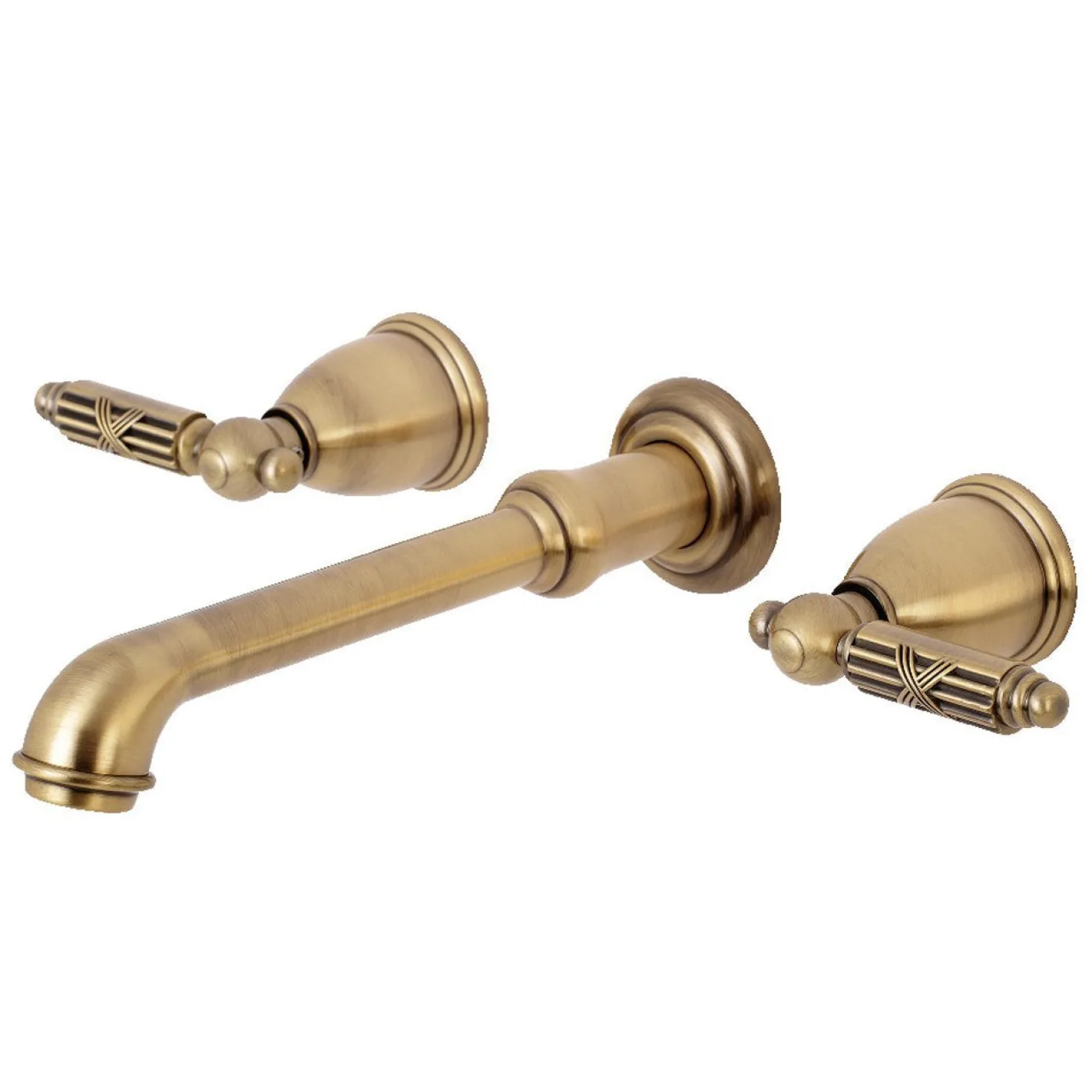 Kingston Brass Georgian 2-Handle Wall Mount Roman Tub Faucet