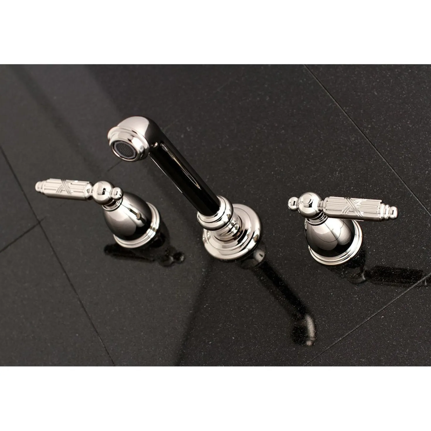 Kingston Brass Georgian 2-Handle Wall Mount Roman Tub Faucet