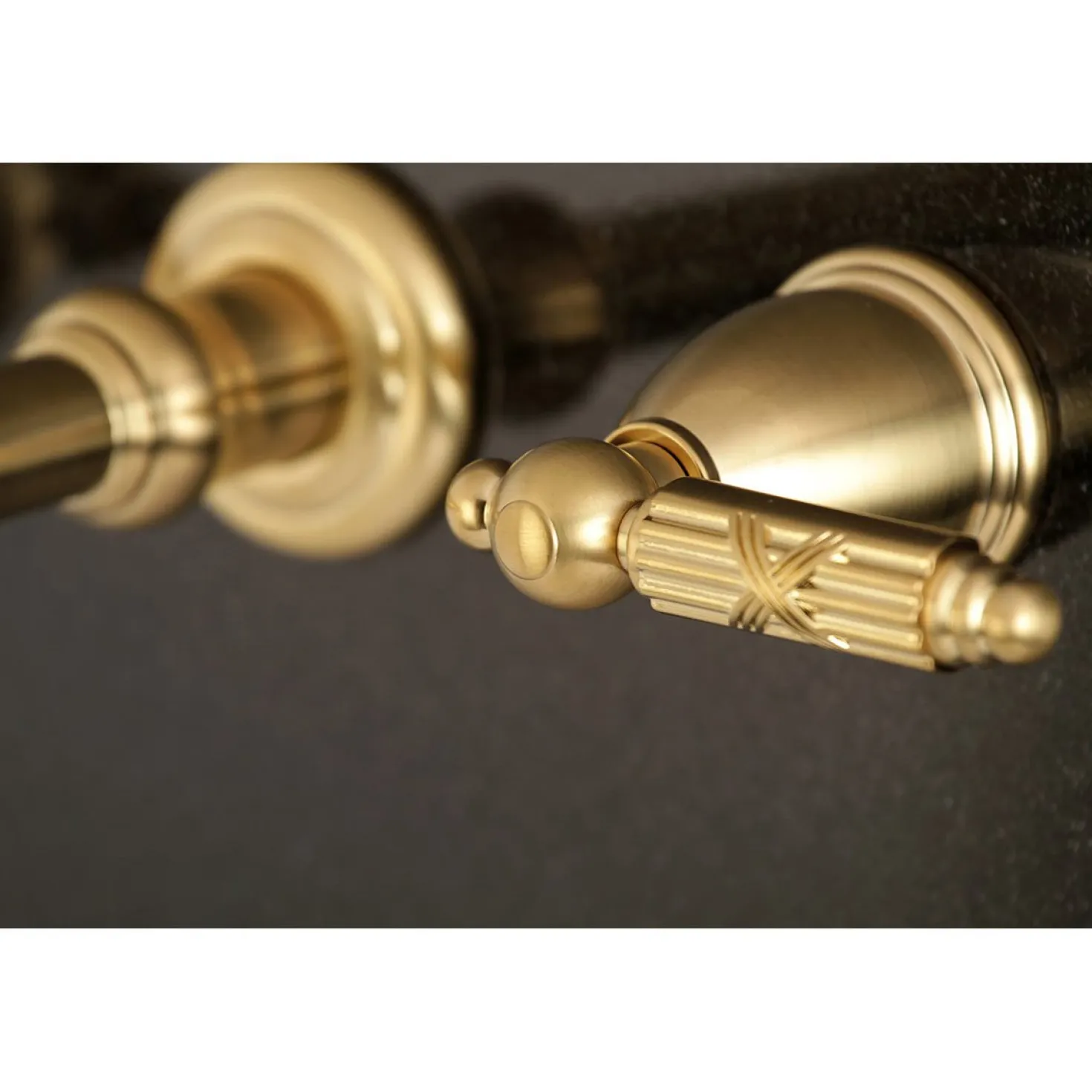 Kingston Brass Georgian 2-Handle Wall Mount Roman Tub Faucet