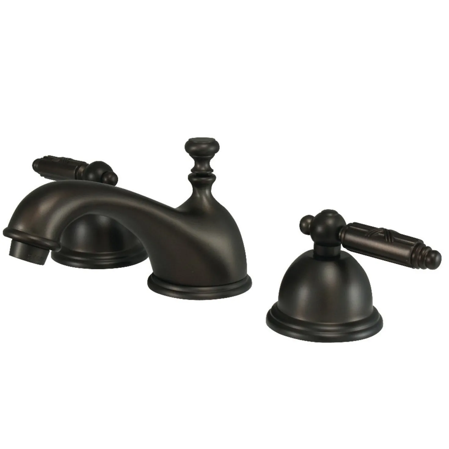 Kingston Brass Georgian 3-Hole 8-Inch Widespread Bathroom Faucet