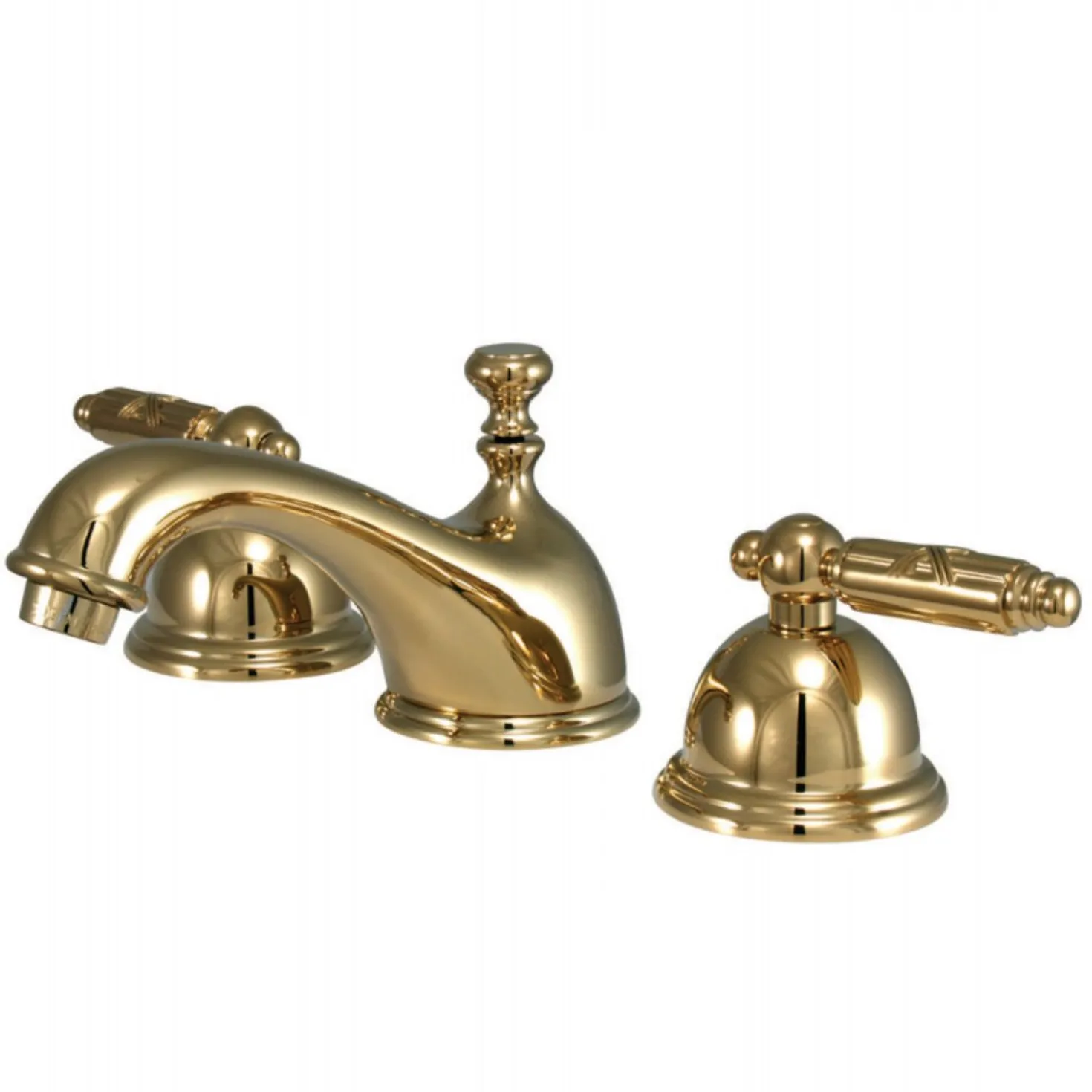 Kingston Brass Georgian 3-Hole 8-Inch Widespread Bathroom Faucet