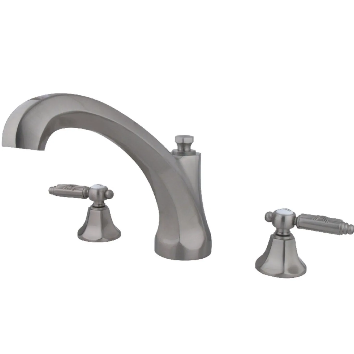 Kingston Brass Georgian 3-Hole Roman Tub Filler
